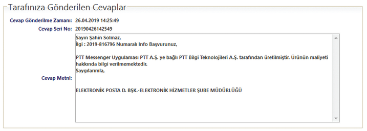PTT Messenger’ın kamuoyuna maliyeti ne kadar oldu?